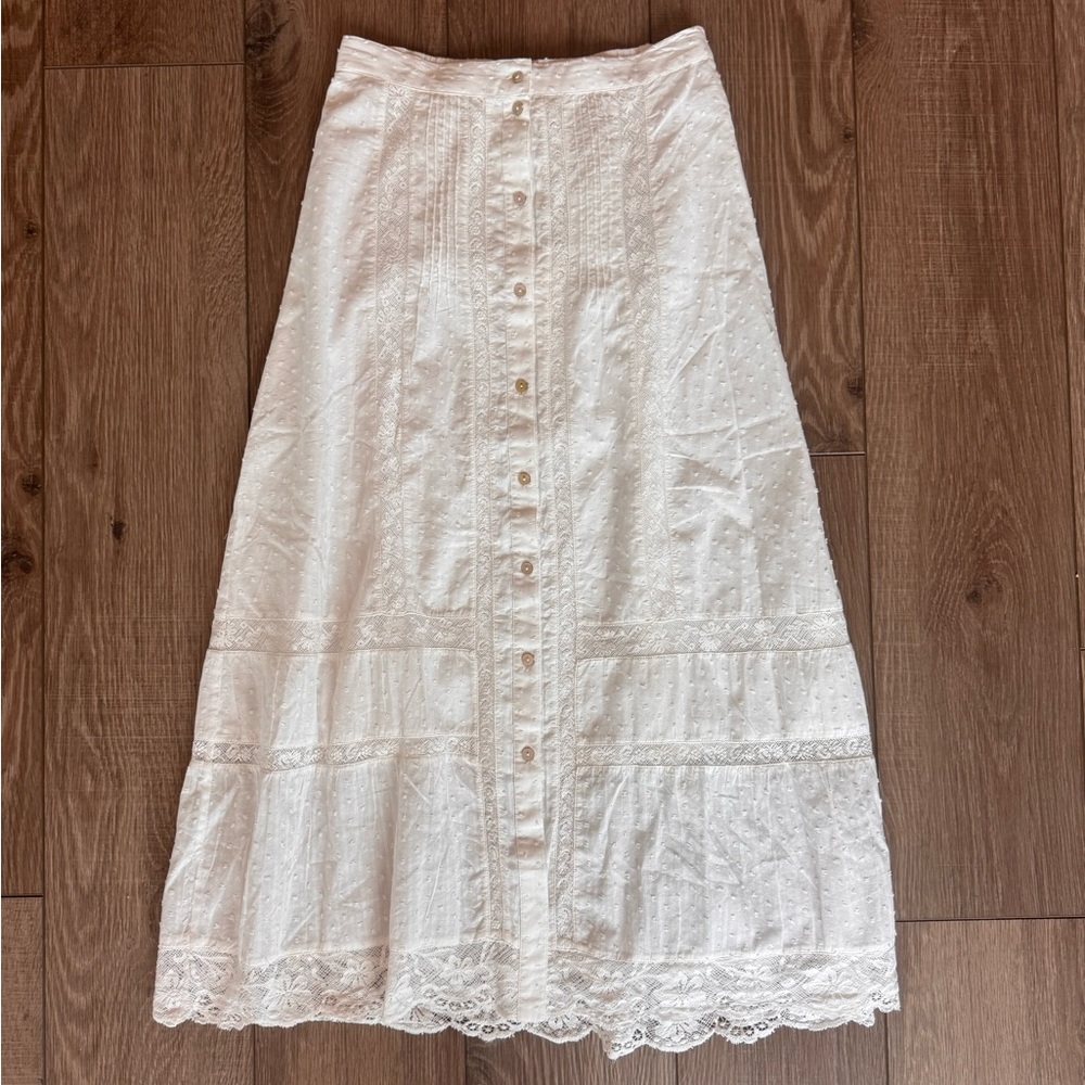 LoveShackFancy Midi Skirt